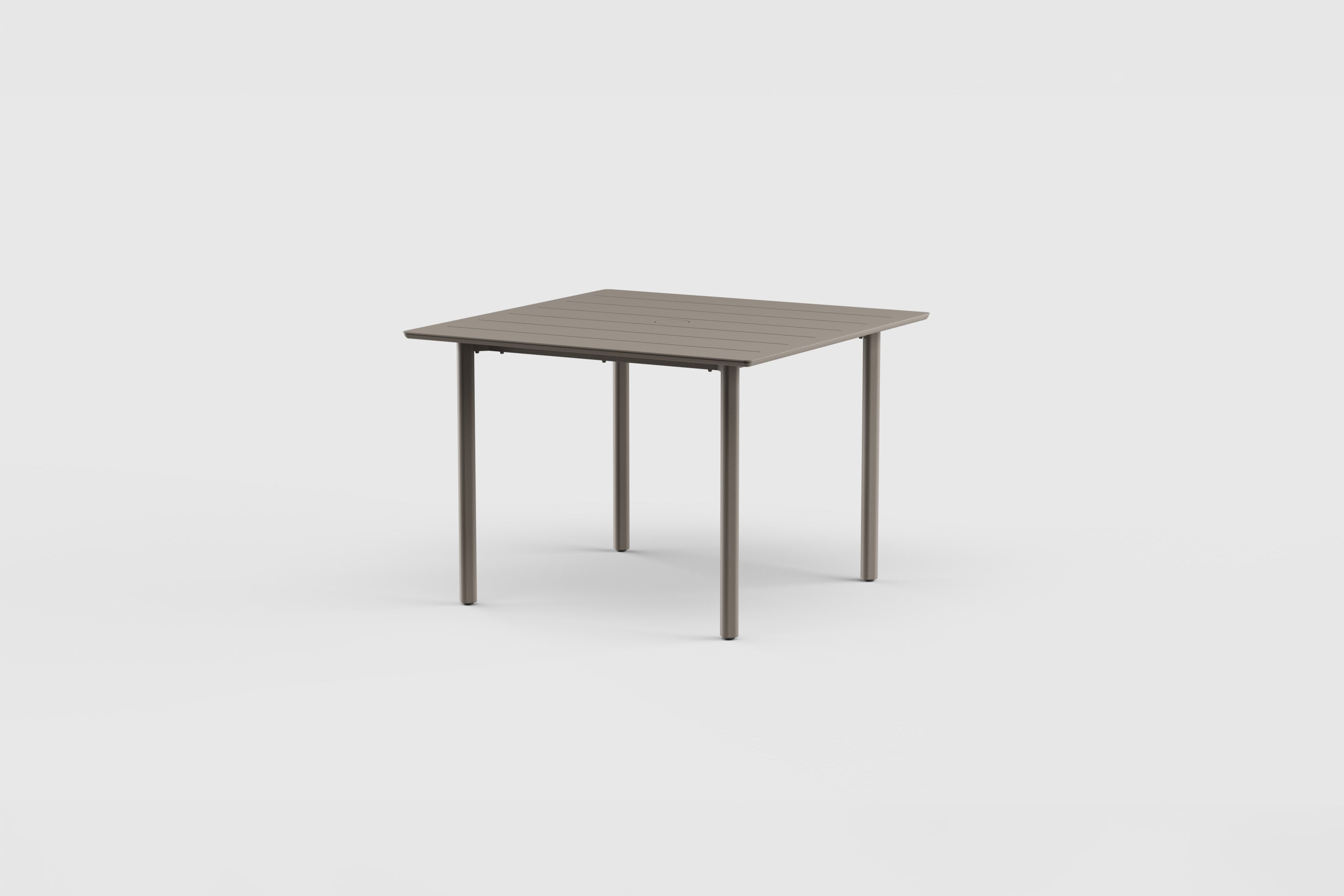 Taos Dining Table SQ Aluminum 42″